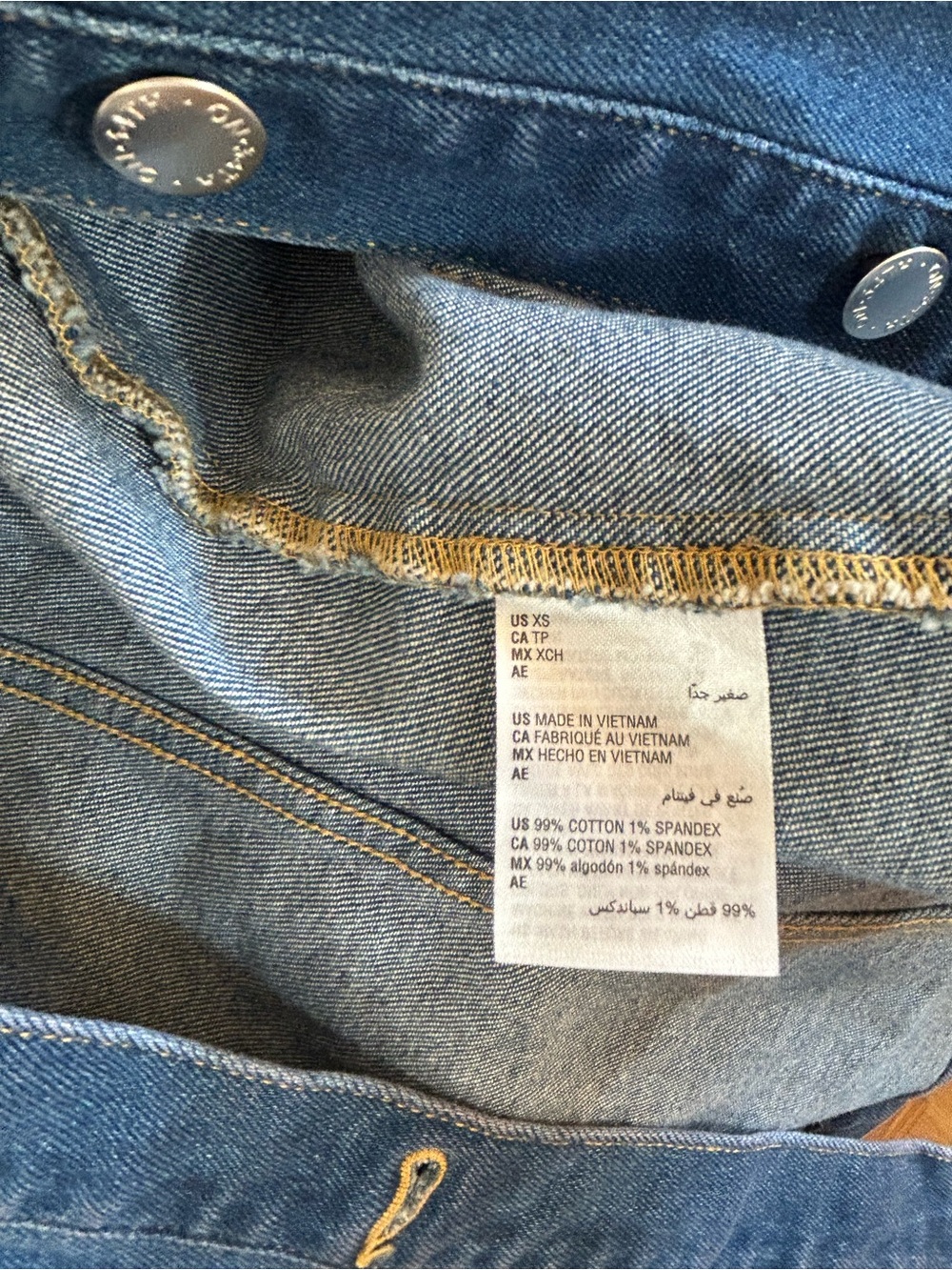 ON 34th Dark Blue Denim Belted Jean Jacket - Picture 6 of 6